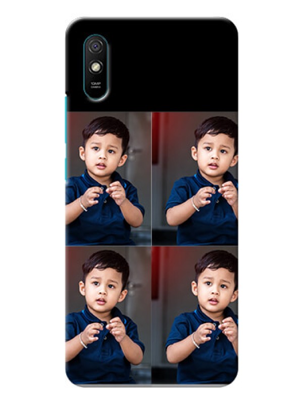 Custom Redmi 9A 4 Image Holder on Mobile Cover