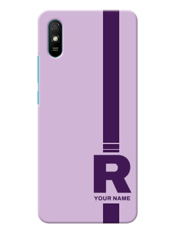 Custom Redmi 9A Custom Phone Covers: Simple dual tone stripe with name Design