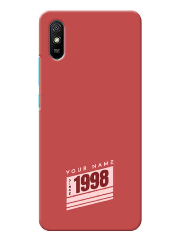Custom Redmi 9I Sport Phone Back Covers: Red custom year of birth Design