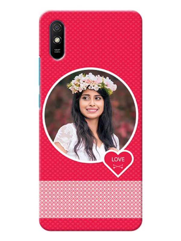 Custom Redmi 9I Mobile Covers Online: Pink Pattern Design