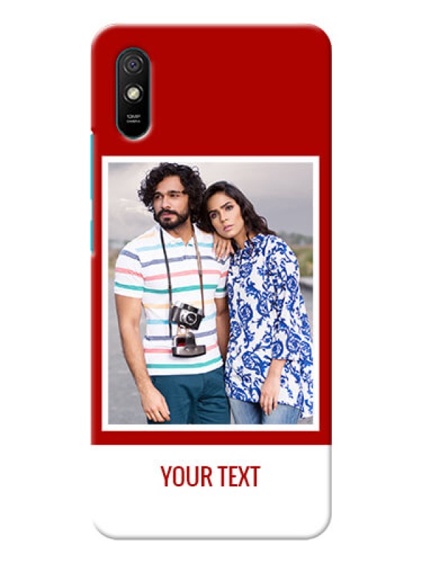 Custom Redmi 9I mobile phone covers: Simple Red Color Design