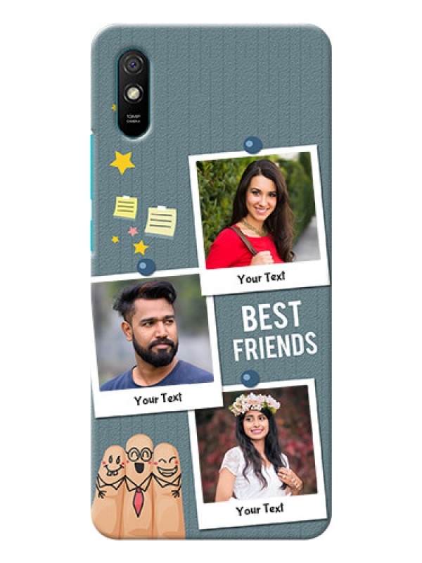 Custom Redmi 9I Mobile Cases: Sticky Frames and Friendship Design