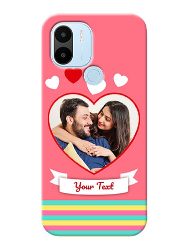Custom Xiaomi Redmi A1 Plus Personalised mobile covers: Love Doodle Design