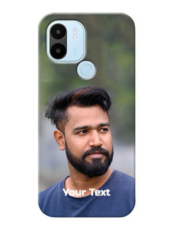 Custom Xiaomi Redmi A1 Plus Mobile Cover: Photo with Text