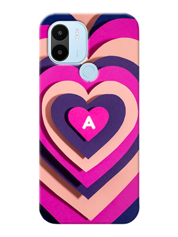 Custom Redmi A1 Plus Custom Mobile Case with Cute Heart Pattern Design