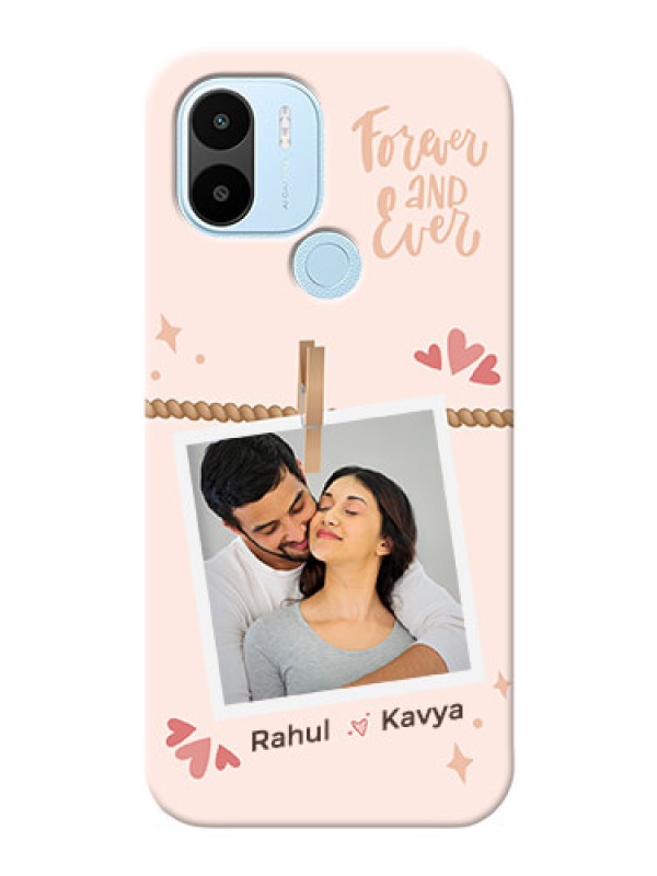 Custom Redmi A1 Plus Phone Back Covers: Forever and ever love Design