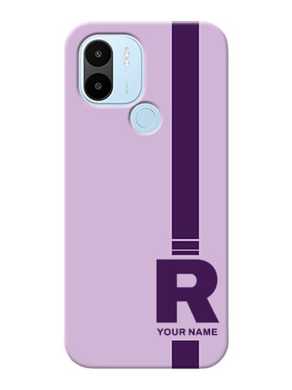 Custom Redmi A1 Plus Custom Phone Covers: Simple dual tone stripe with name Design