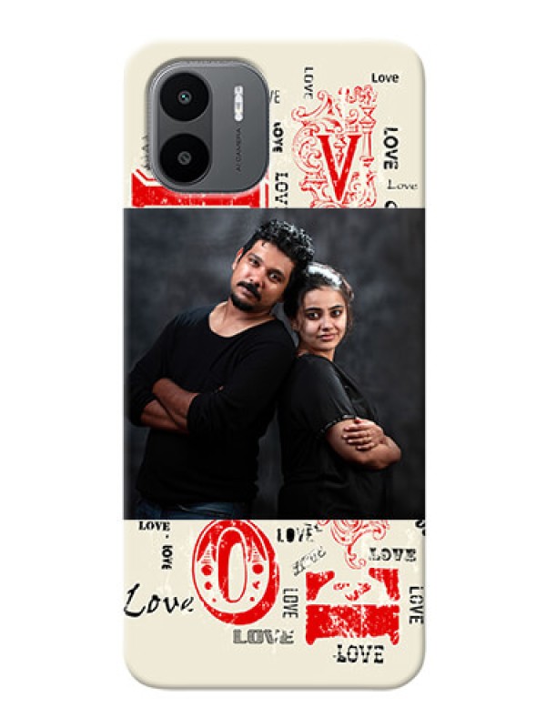 Custom Redmi A1 mobile cases online: Trendy Love Design Case