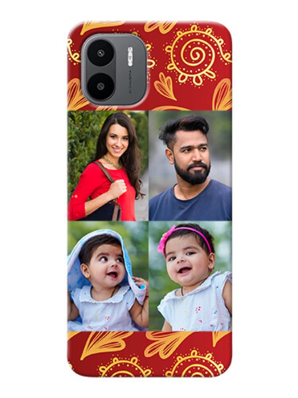 Custom Redmi A1 Mobile Phone Cases: 4 Image Traditional Design