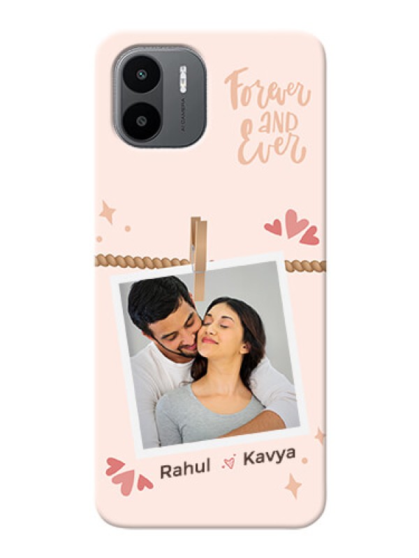 Custom Redmi A1 Phone Back Covers: Forever and ever love Design