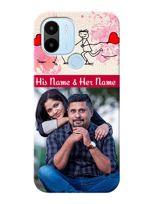 Custom Xiaomi Redmi A2 Plus phone back covers: You and Me Case Design