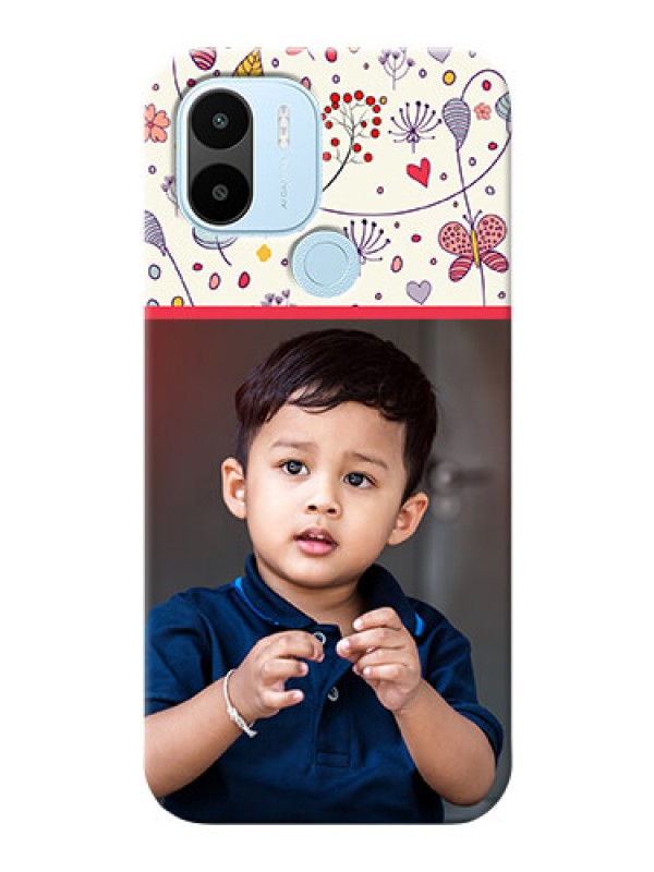 Custom Xiaomi Redmi A2 Plus phone back covers: Premium Floral Design