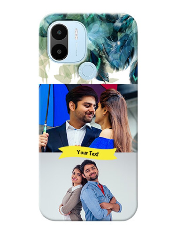 Custom Xiaomi Redmi A2 Plus Phone Cases: Image with Boho Peacock Feather Design