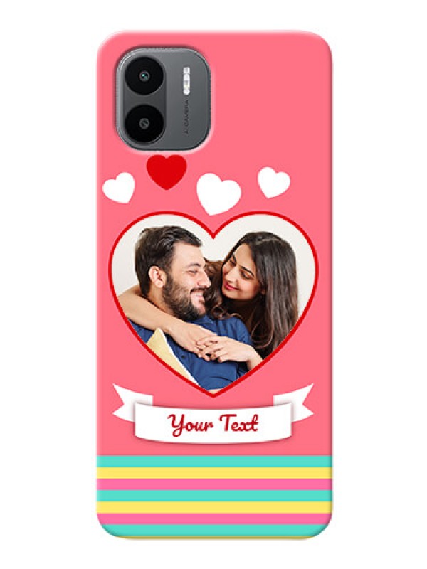 Custom Xiaomi Redmi A2 Personalised mobile covers: Love Doodle Design