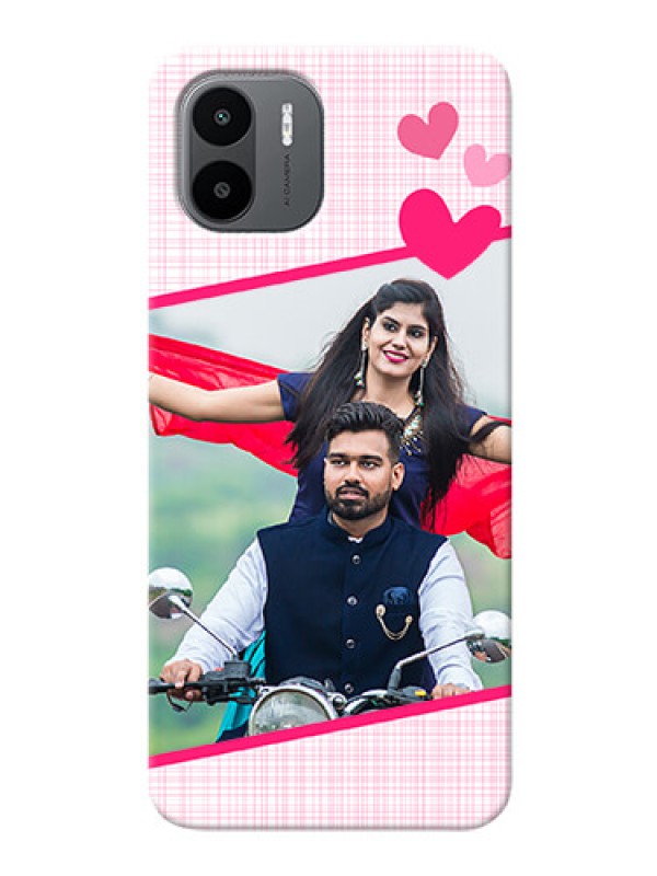 Custom Xiaomi Redmi A2 Personalised Phone Cases: Love Shape Heart Design