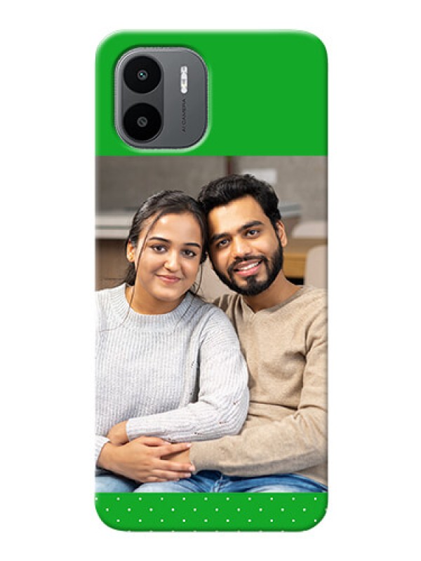 Custom Xiaomi Redmi A2 Personalised mobile covers: Green Pattern Design
