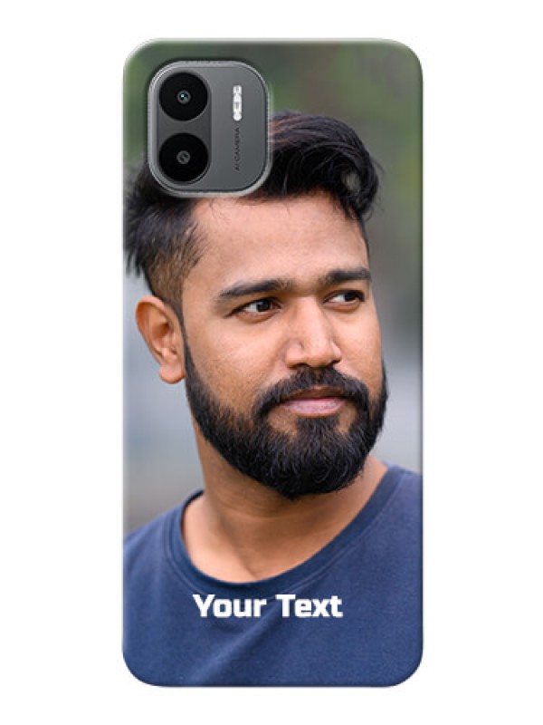 Custom Xiaomi Redmi A2 Mobile Cover: Photo with Text