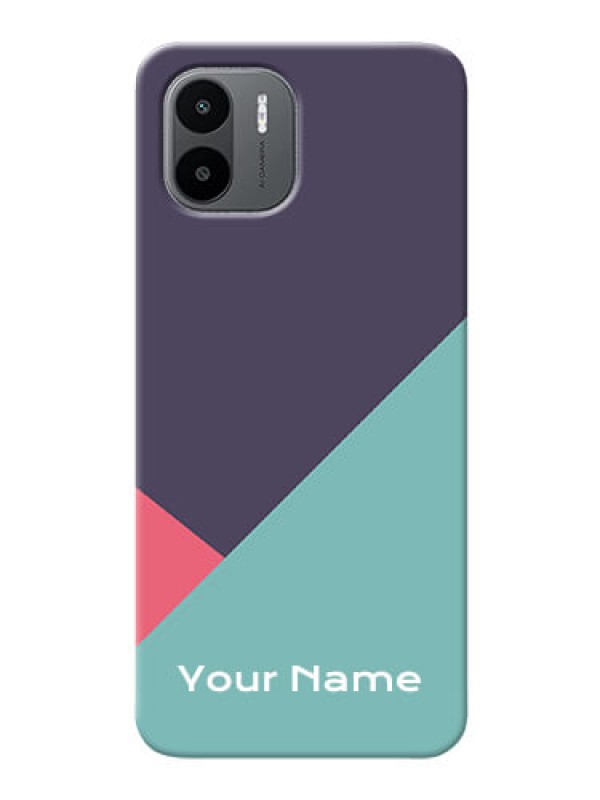 Custom Redmi A2 Custom Phone Cases: Tri Color abstract Design