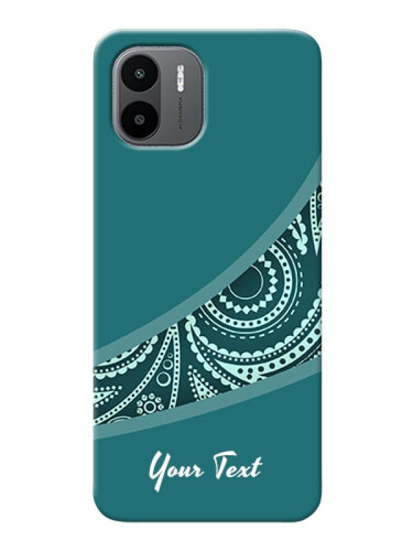 Custom Redmi A2 Custom Phone Covers: semi visible floral Design