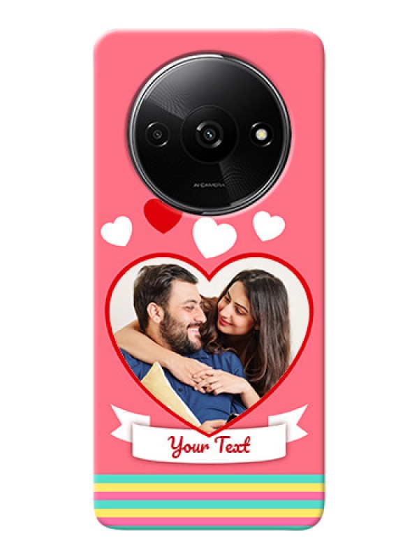 Custom Redmi A3 Personalised mobile covers: Love Doodle Design