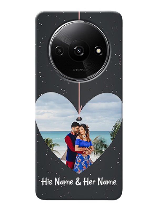 Custom Redmi A3 custom phone cases: Hanging Heart Design