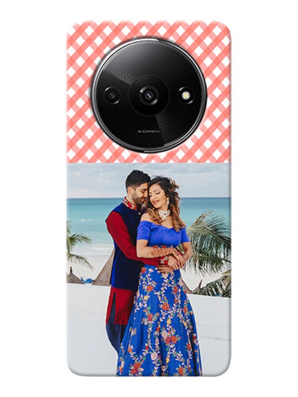 Custom Redmi A3 custom mobile cases: Pink Pattern Design