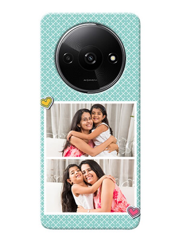 Custom Redmi A3 Custom Phone Cases: 2 Image Holder with Pattern Design