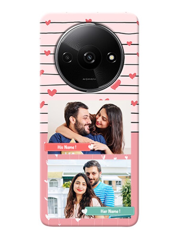 Custom Redmi A3 custom mobile covers: Photo with Heart Design