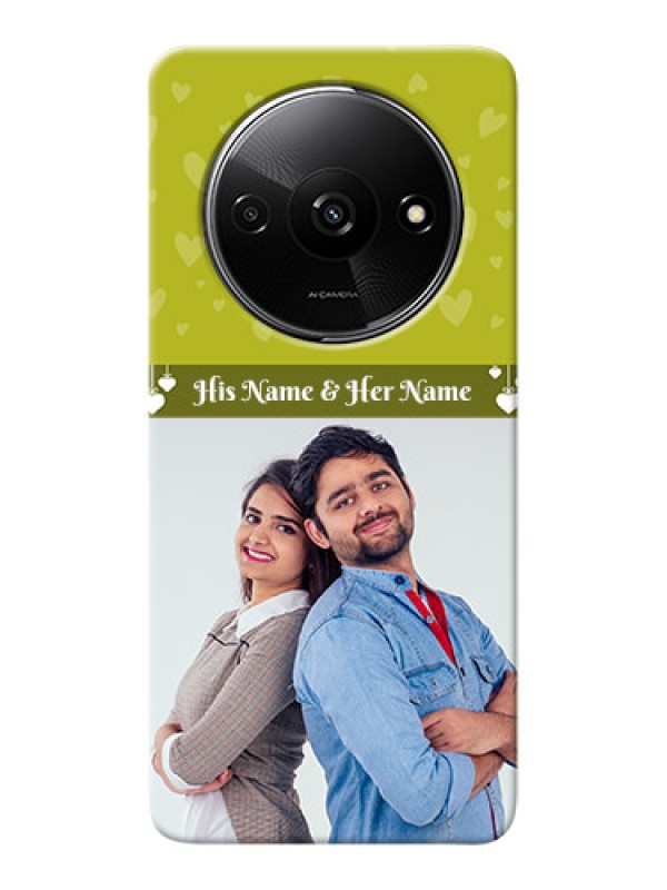 Custom Redmi A3 custom mobile covers: You & Me Heart Design