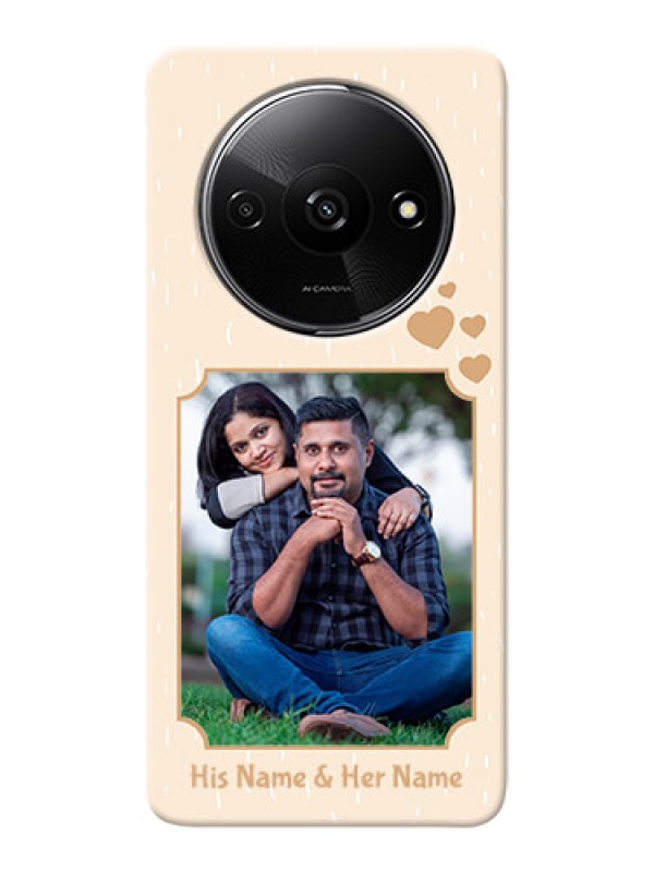 Custom Redmi A3 mobile phone cases with confetti love design