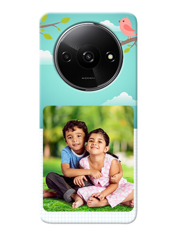 Custom Redmi A3 phone cases online: Doodle love Design