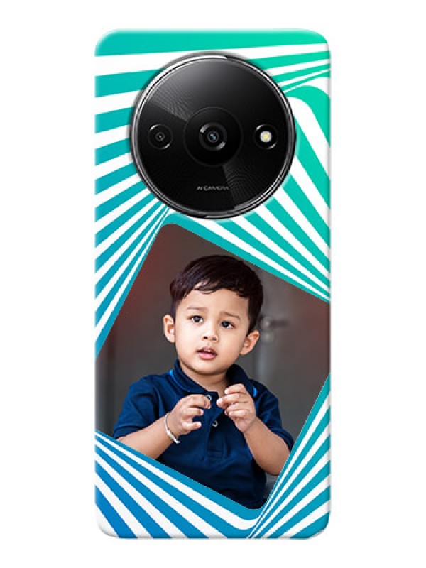 Custom Redmi A3 Personalised Mobile Covers: Abstract Spiral Design