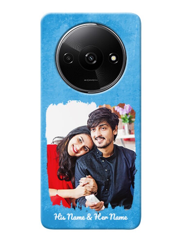 Custom Redmi A3 custom mobile cases: Blue Color Vintage Design