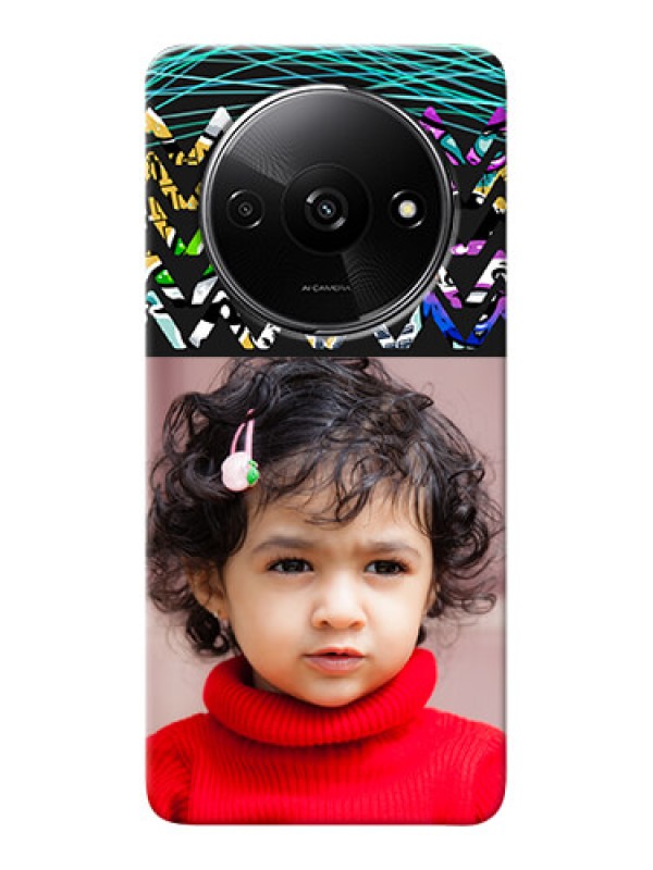 Custom Redmi A3 personalized phone covers: Neon Abstract Design