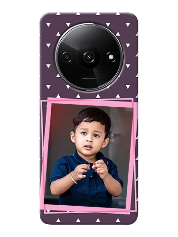 Custom Redmi A3 Phone Cases: Triangle Pattern Dotted Design