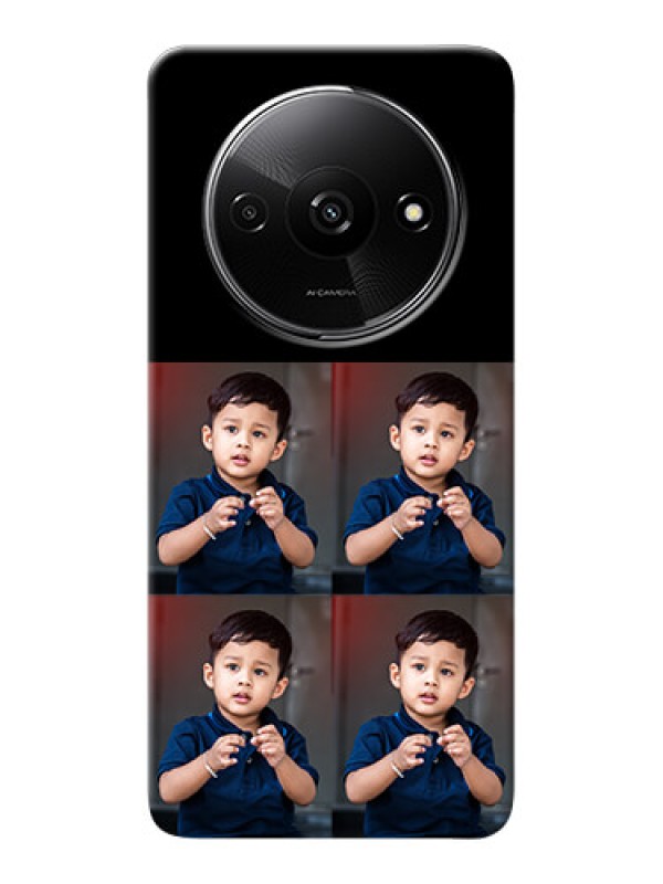 Custom Redmi A3 4 Image Holder on Mobile Cover