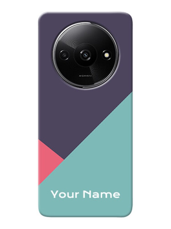 Custom Redmi A3 Custom Mobile Case with Tri Color abstract Design