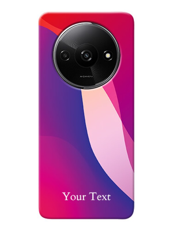 Custom Redmi A3 Personalized Phone Case with Digital abstract Overlap Design