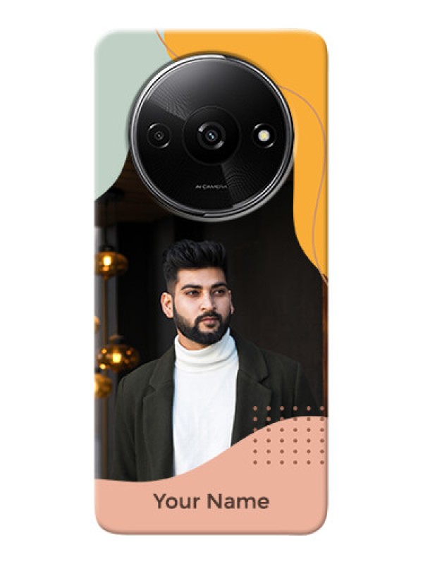 Custom Redmi A3 Personalized Phone Case with Triwithcoloured overlay design