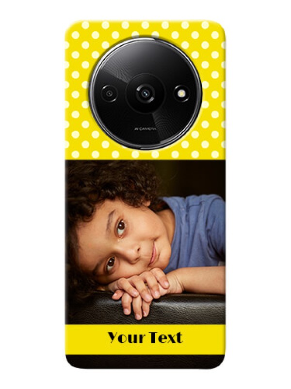 Custom Redmi A3X Custom Mobile Covers: Bright Yellow Case Design