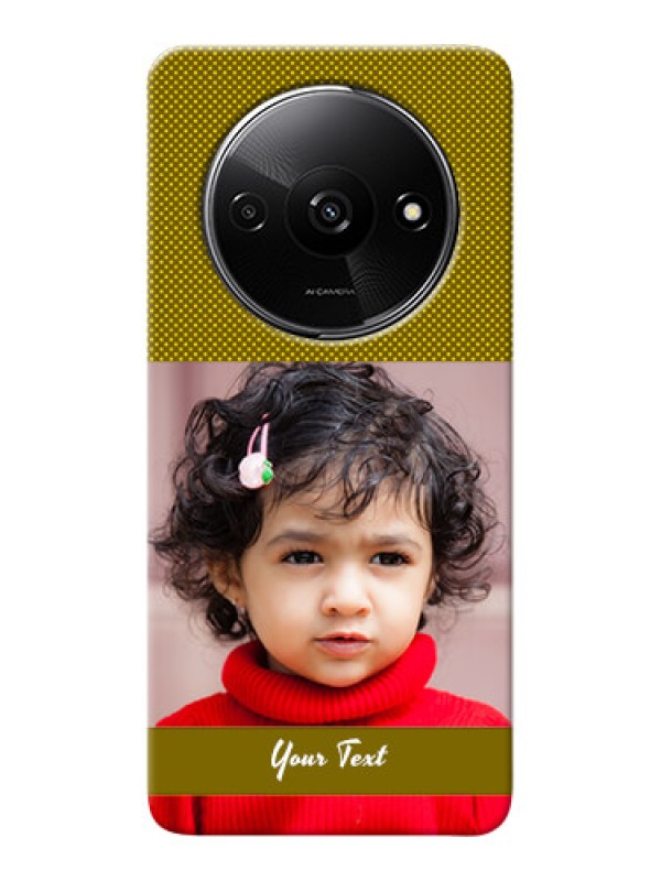 Custom Redmi A3X custom mobile back covers: Simple Green Color Design