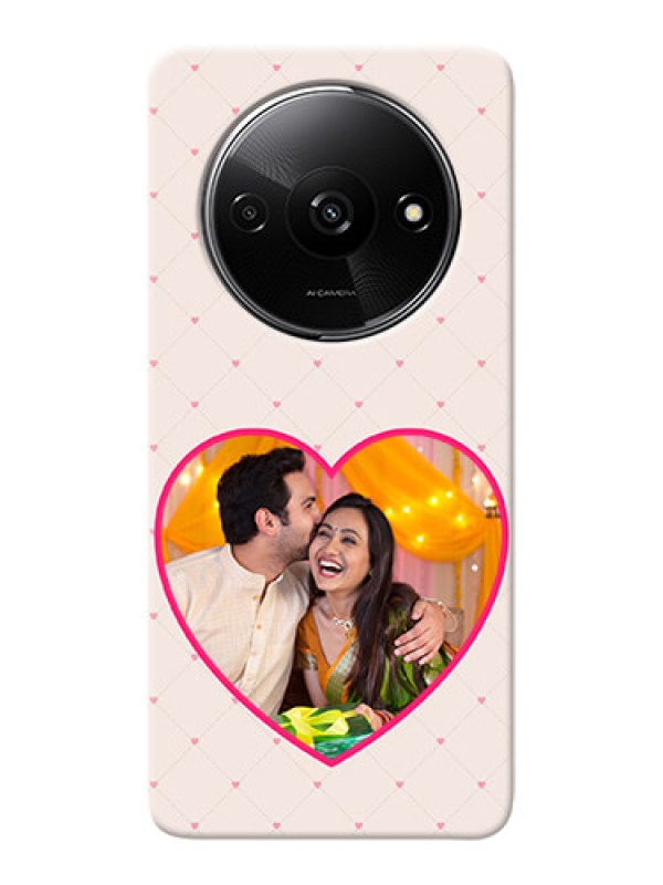 Custom Redmi A3X Personalized Mobile Covers: Heart Shape Design