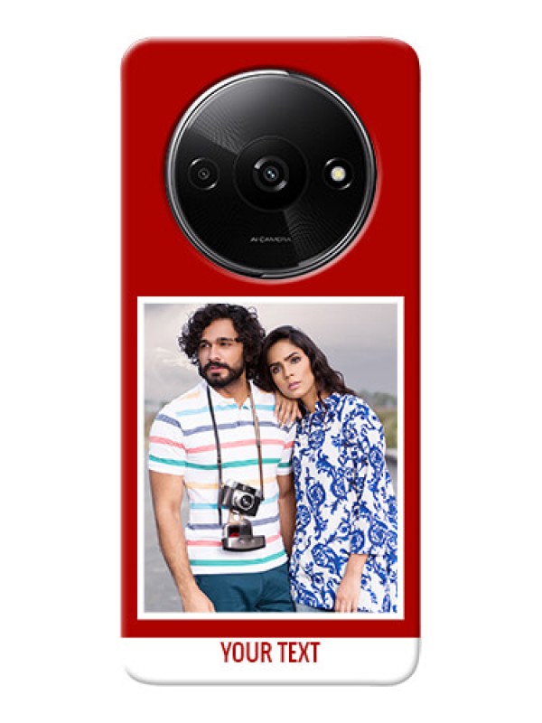 Custom Redmi A3X mobile phone covers: Simple Red Color Design