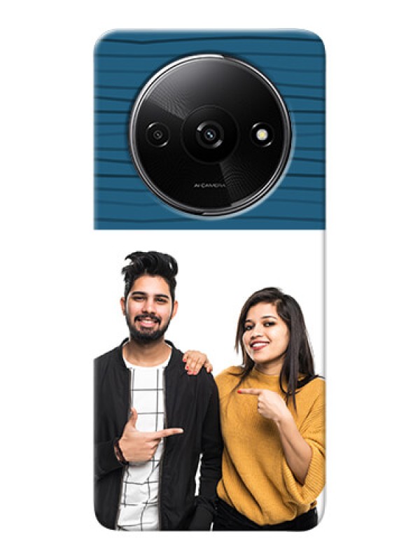 Custom Redmi A3X Custom Phone Cases: Blue Pattern Cover Design