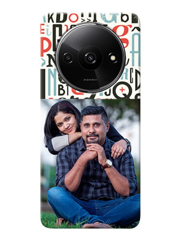 Custom Redmi A3X custom mobile phone covers: Alphabet Design