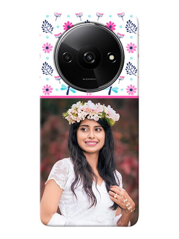 Custom Redmi A3X Mobile Covers: Colorful Flower Design