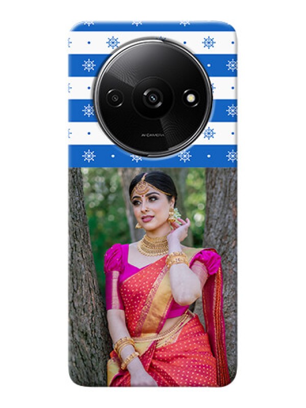 Custom Redmi A3X custom mobile covers: Snow Pattern Design