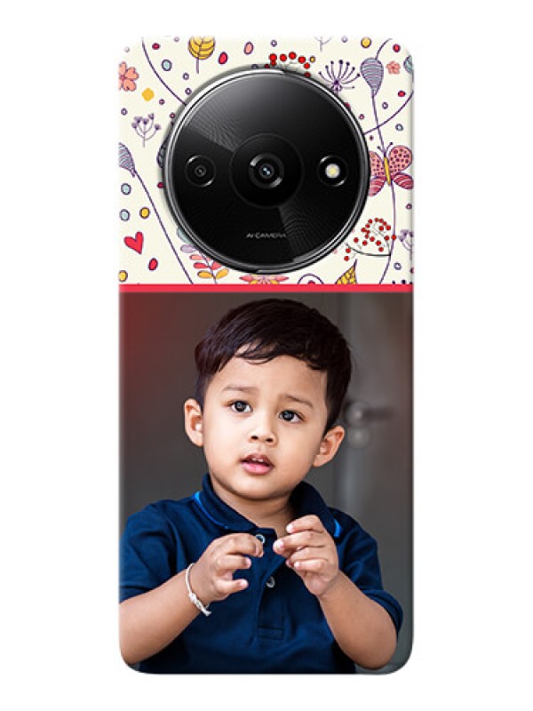 Custom Redmi A3X phone back covers: Premium Floral Design