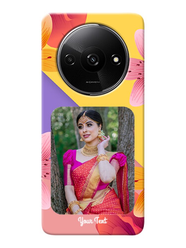 Custom Redmi A3X Mobile Covers: 3 Image With Vintage Floral Design