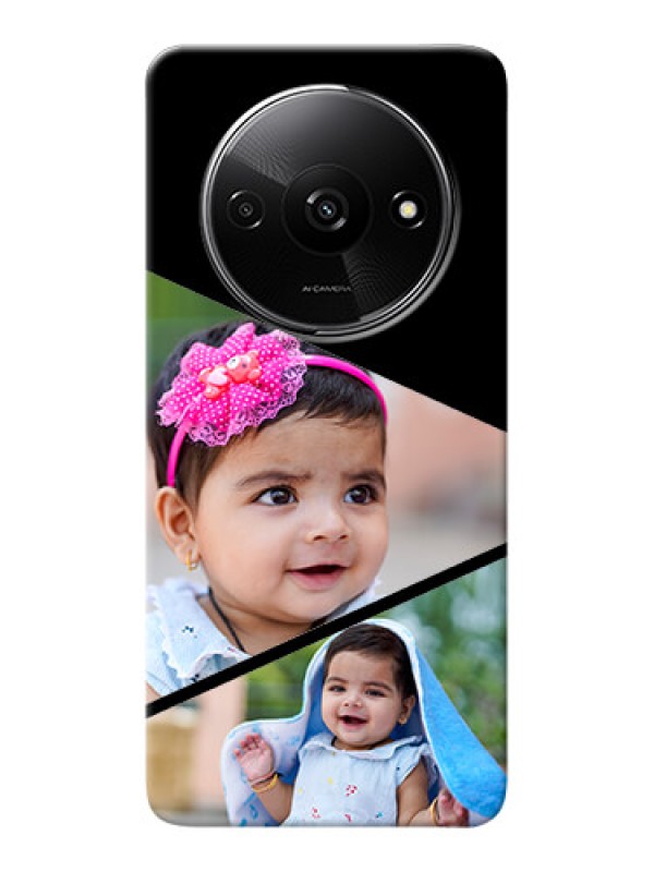 Custom Redmi A3X mobile back covers online: Semi Cut Design